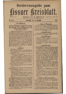 Lissaer Kreisblatt. 1916.11.11 Nr 91a