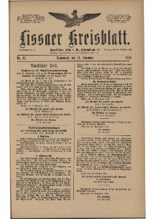 Lissaer Kreisblatt. 1916.11.25 Nr 95