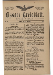 Lissaer Kreisblatt. 1916.11.29 Nr 96