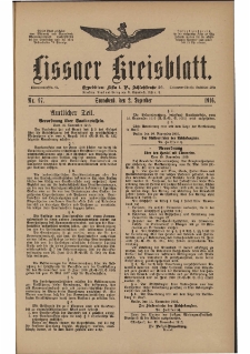 Lissaer Kreisblatt. 1916.12.02 Nr 97