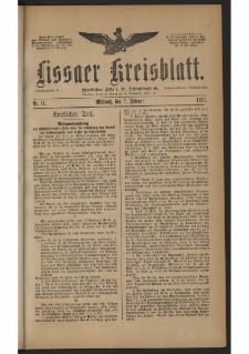 Lissaer Kreisblatt. 1917.02.07 Nr 11