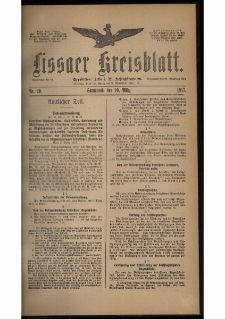 Lissaer Kreisblatt. 1917.03.10 Nr 20