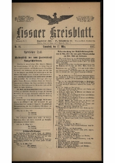 Lissaer Kreisblatt. 1917.03.17 Nr 22