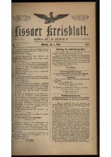 Lissaer Kreisblatt. 1917.04.04 Nr 27