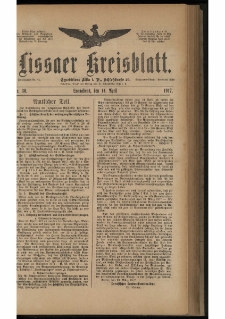 Lissaer Kreisblatt. 1917.04.14 Nr 30