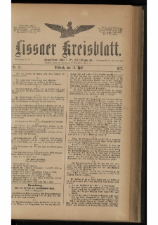 Lissaer Kreisblatt. 1917.04.18 Nr 31