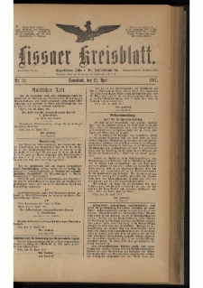 Lissaer Kreisblatt. 1917.04.21 Nr 32