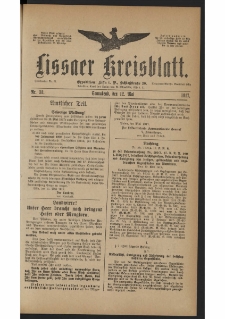 Lissaer Kreisblatt. 1917.05.12 Nr 38