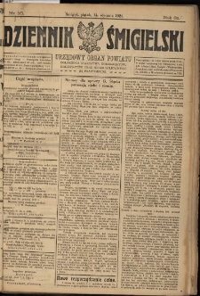 Dziennik Śmigielski 1921.01.14 R.31 Nr 10
