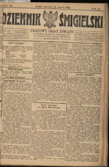 Dziennik Śmigielski 1921.01.15 R.31 Nr 11