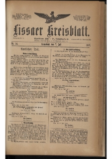 Lissaer Kreisblatt. 1917.07.07 Nr 54