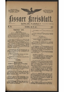 Lissaer Kreisblatt. 1917.07.28 Nr 60