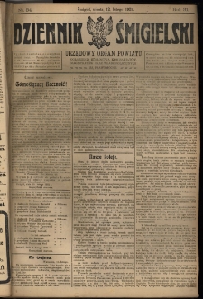 Dziennik Śmigielski 1921.02.12 R.31 Nr 34