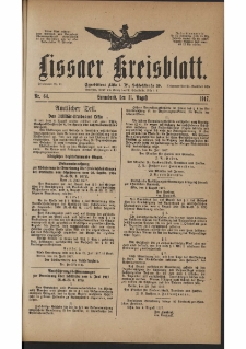 Lissaer Kreisblatt. 1917.08.11 Nr 64