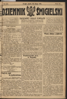 Dziennik Śmigielski 1921.02.25 R.31 Nr 45