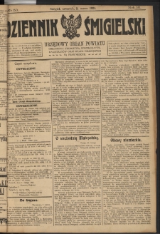 Dziennik Śmigielski 1921.03.03 R.31 Nr 50