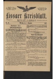Lissaer Kreisblatt. 1917.11.07 Nr 89