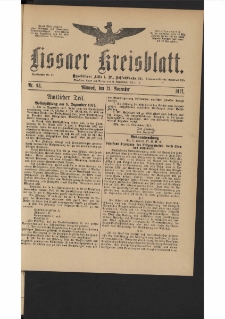 Lissaer Kreisblatt. 1917.11.21 Nr 93