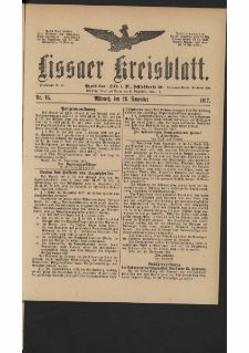 Lissaer Kreisblatt. 1917.11.28 Nr 95