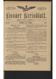 Lissaer Kreisblatt. 1917.12.01 Nr 96