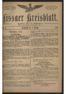 Lissaer Kreisblatt. 1918.02.02 Nr 9