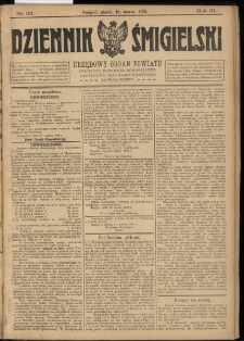 Dziennik Śmigielski 1921.03.18 R.31 Nr 62