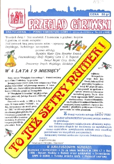 Przegląd G&oacute;rowski 1995.12.20 R.5 Nr 21(100)