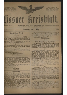 Lissaer Kreisblatt. 1918.03.02 Nr 17