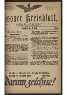 Lissaer Kreisblatt. 1918.04.06 Nr 26
