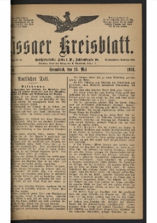 Lissaer Kreisblatt. 1918.05.25 Nr 40