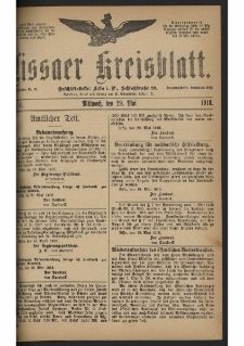 Lissaer Kreisblatt. 1918.05.29 Nr 41