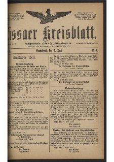 Lissaer Kreisblatt. 1918.06.01 Nr 42