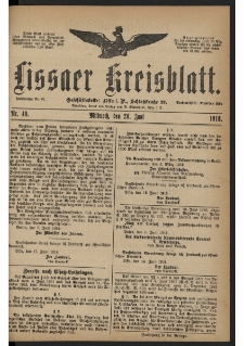 Lissaer Kreisblatt. 1918.06.26 Nr 49