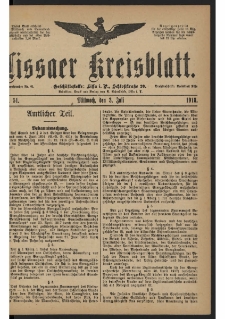Lissaer Kreisblatt. 1918.07.03 Nr 51