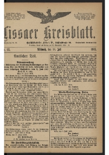 Lissaer Kreisblatt. 1918.07.10 Nr 53