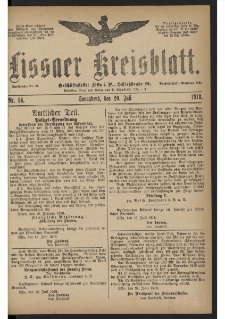 Lissaer Kreisblatt. 1918.07.20 Nr 56