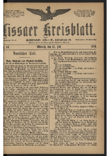 Lissaer Kreisblatt. 1918.07.31 Nr 59
