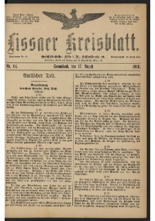 Lissaer Kreisblatt. 1918.08.17 Nr 64