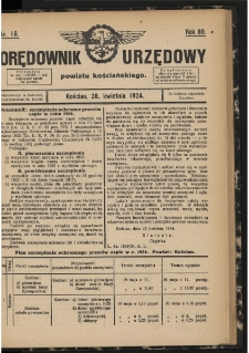 Orędownik Urzędowy Powiatu Kościańskiego 1924.04.28 R.60 Nr 16