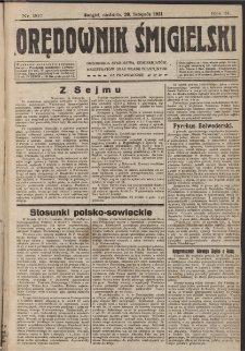 Orędownik Śmigielski 1921.11.20 R.31 Nr 267