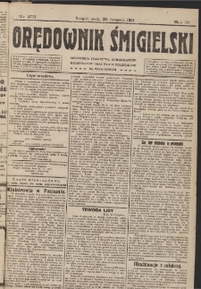 Orędownik Śmigielski 1921.11.30 R.31 Nr 275