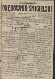 Orędownik Śmigielski 1921.12.04 R.31 Nr 279