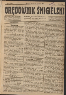 Orędownik Śmigielski 1921.12.14 R.31 Nr 286