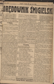 Orędownik Śmigielski 1921.12.20 R.31 Nr 291