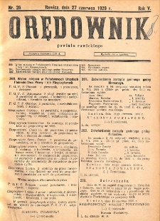 Orędownik Powiatu Rawickiego 1929.06.27 R.5 Nr 26