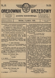 Orędownik Urzędowy Powiatu Kościańskiego 1926.12.04 R.63 Nr 46