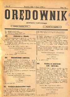 Orędownik Powiatu Rawickiego 1930.07.03 R.6 Nr 27