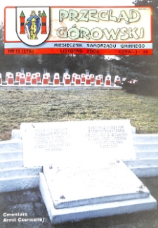 Przegląd G&oacute;rowski 2000.11 R.10 Nr 11(176)