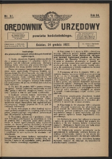 Orędownik Urzędowy Powiatu Kościańskiego 1927.12.24 R.64 Nr 51