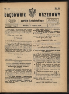 Orędownik Urzędowy Powiatu Kościańskiego 1928.03.14 R.65 Nr 12